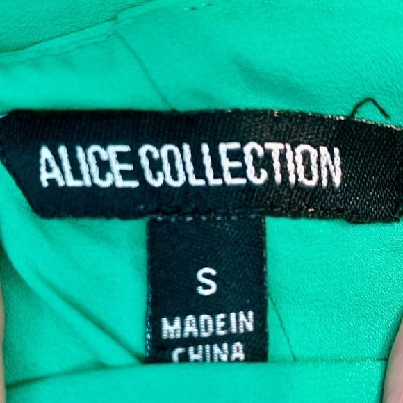 Alice Collection Dressy Tank Small Jade Green Sleevelss Flowy Lined Keyhole Back - Picture 11 of 15